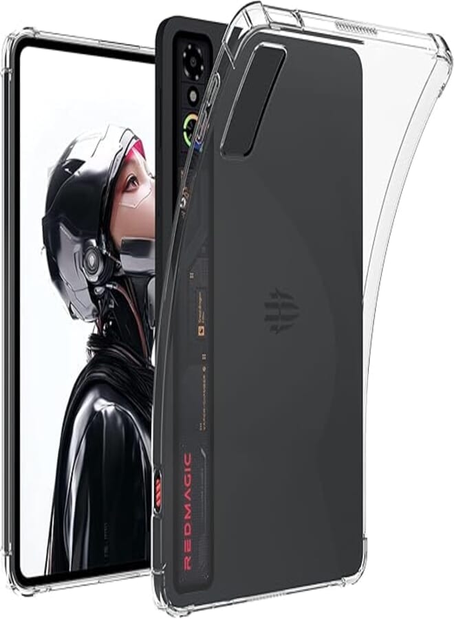 GQ for Red Magic Pro 3 Tablet 9.06 Inch Clear Case,Flexible TPU Shockproof Protective Case Cover(Red Magic Pro 3 2025)